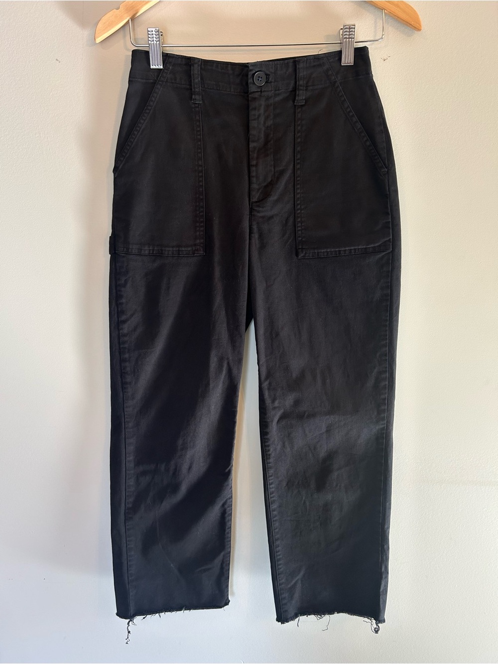 Aritzia Sunday Best Hammer Loop Straight Leg Black Carpenter Cargo Pants 2